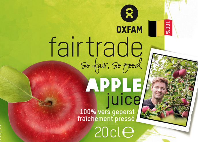 Oxfam Appelsap Etiket